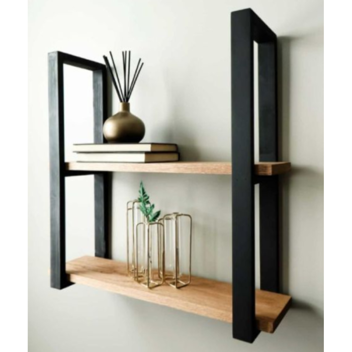 Rustic Charm Wooden Shelf