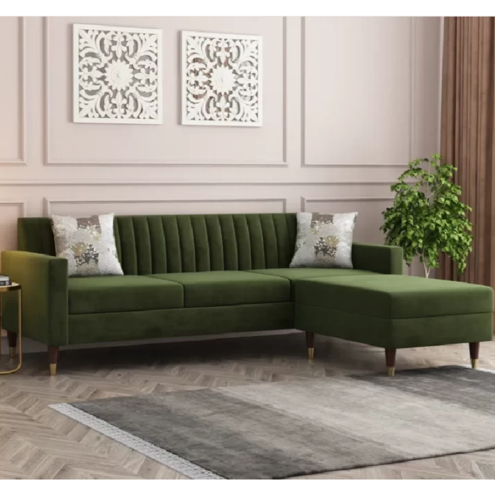 Comfortable L Shape Sofa Set Four Seater