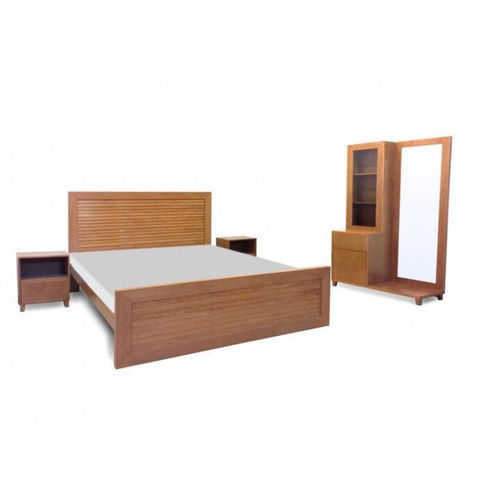 Double Bed – Elegance and Comfort with Side Table & Dressing
