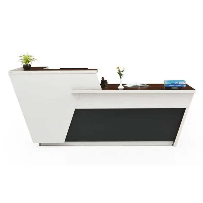 Curve Design Reception Counter – Professional Front Desk Solution