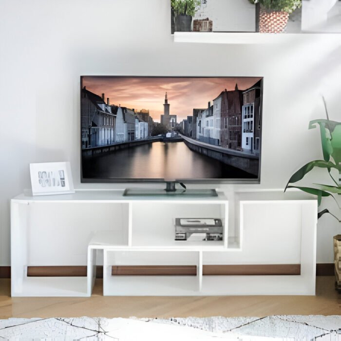 Adjustable TV Stand with Storage - Image 2