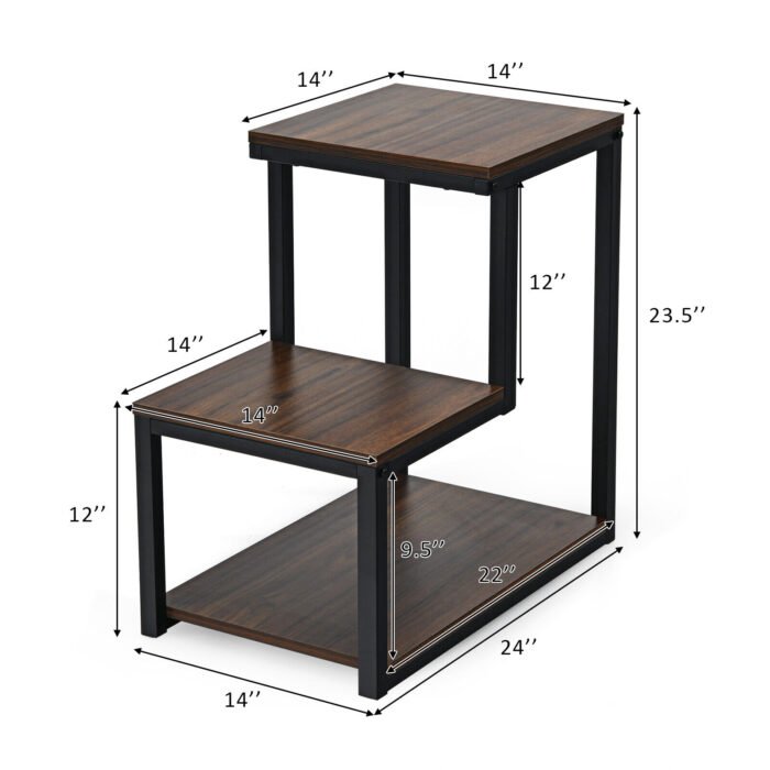 3-Tier Chair Side Table - Image 4