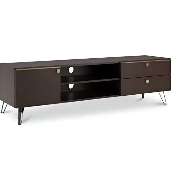 Wide Entertainment Center with Storage Drawers - Image 2