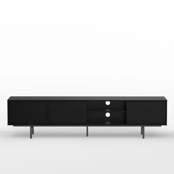 Wide Entertainment Center with Storage Drawers - Image 2